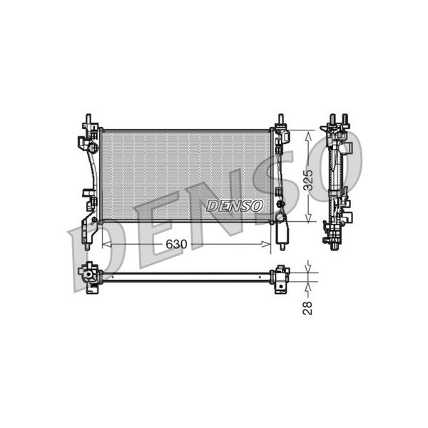 Kylare, motorkylning Denso DRM09173 DENSO