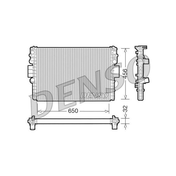 Kylare, motorkylning Denso DRM12006 DENSO