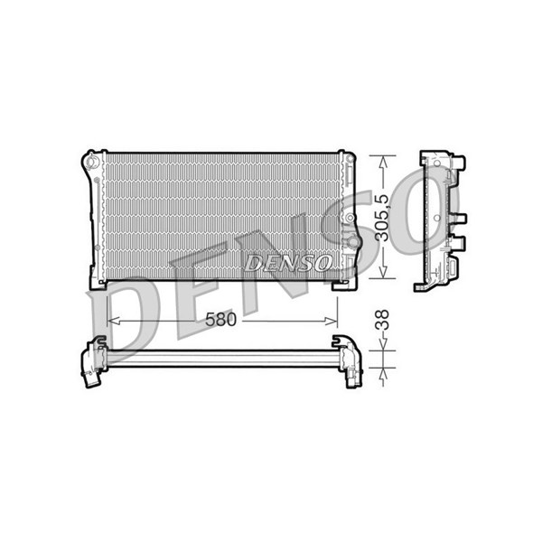 Kylare, motorkylning Denso DRM13010 DENSO