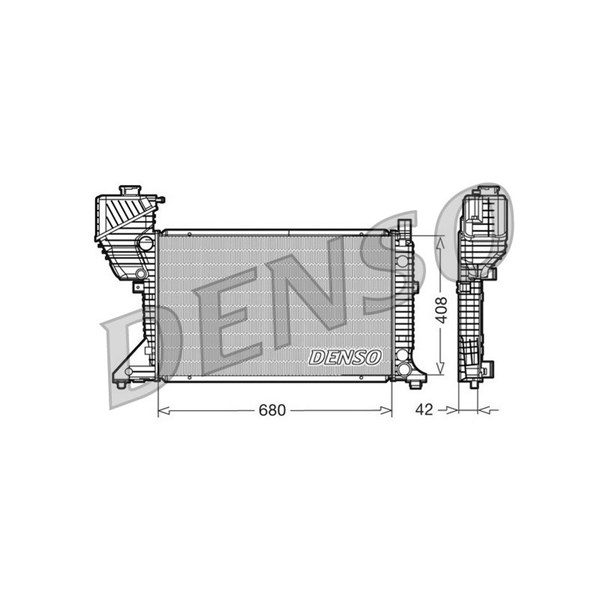 Kylare, motorkylning Denso DRM17011 DENSO Kylare, motorkylning Denso DRM17011 DENSO