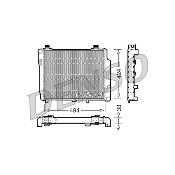Kylare, motorkylning Denso DRM17074 DENSO