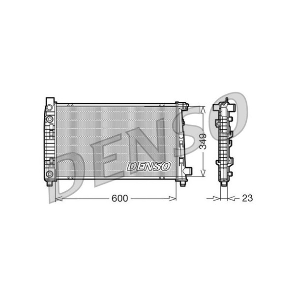 Kylare, motorkylning Denso DRM17102 DENSO