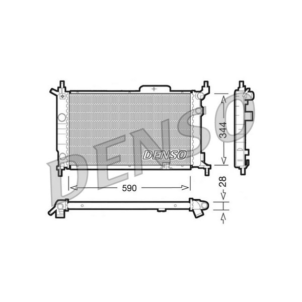 Kylare, motorkylning Denso DRM20015 DENSO