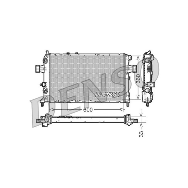 Kylare, motorkylning Denso DRM20017 DENSO