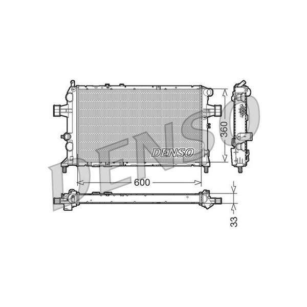 Kylare, motorkylning Denso DRM20018 DENSO