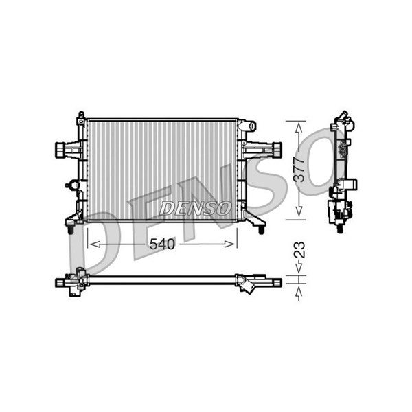 Kylare, motorkylning Denso DRM20082 DENSO