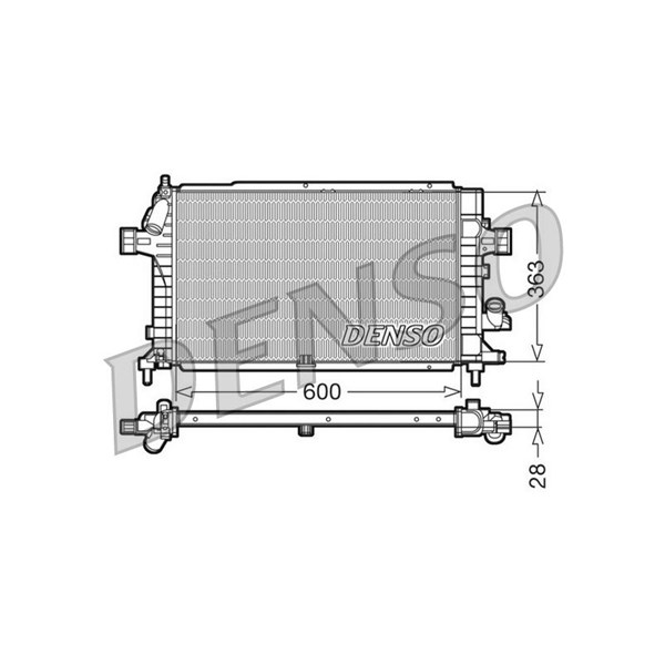 Kylare, motorkylning Denso DRM20100 DENSO