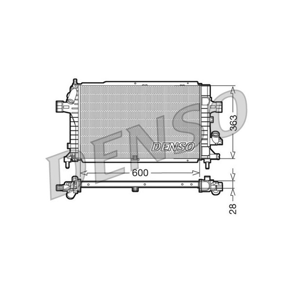 Kylare, motorkylning Denso DRM20102 DENSO