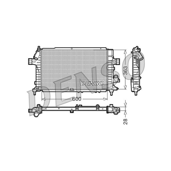 Kylare, motorkylning Denso DRM20104 DENSO