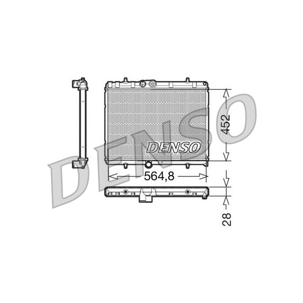 Kylare, motorkylning Denso DRM21057 DENSO