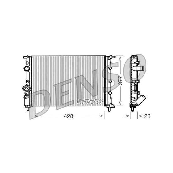 Kylare, motorkylning Denso DRM23008 DENSO