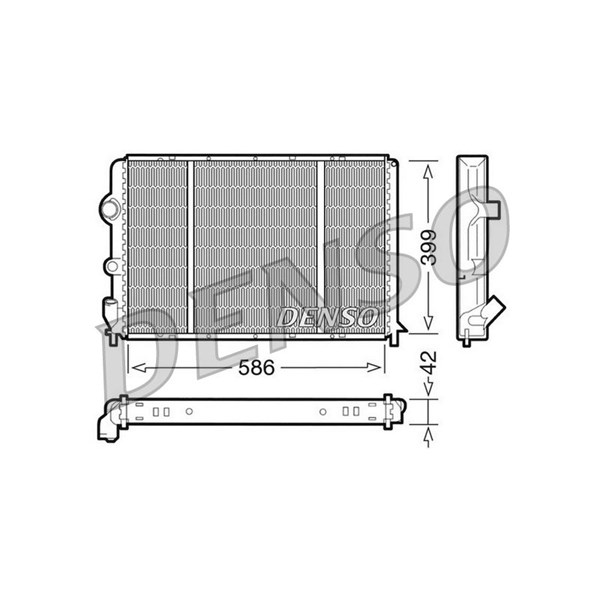 Kylare, motorkylning Denso DRM23051 DENSO