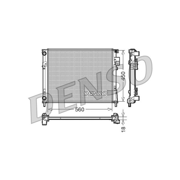 Kylare, motorkylning Denso DRM23095 DENSO