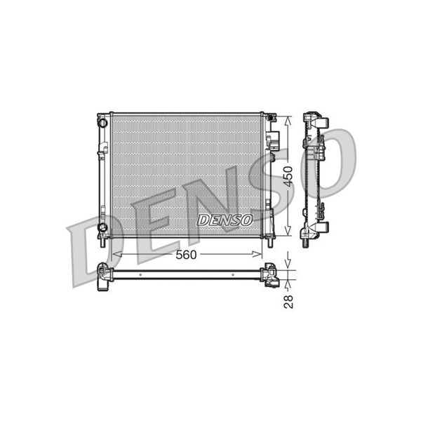 Kylare, motorkylning Denso DRM23096 DENSO