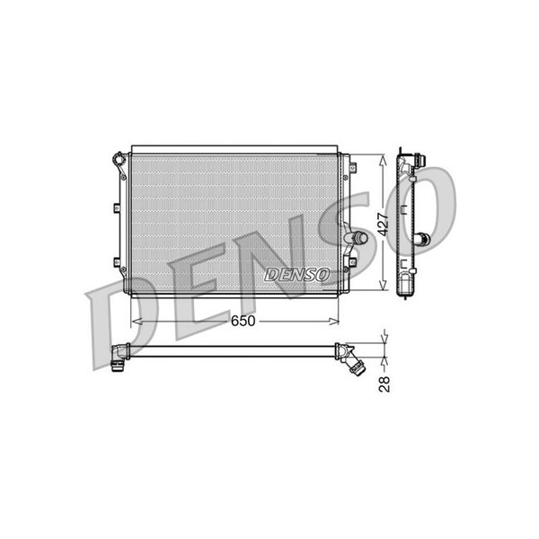 Kylare, motorkylning Denso DRM32017 DENSO