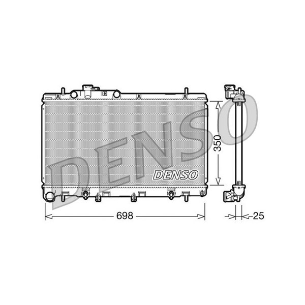 Kylare, motorkylning Denso DRM36011 DENSO