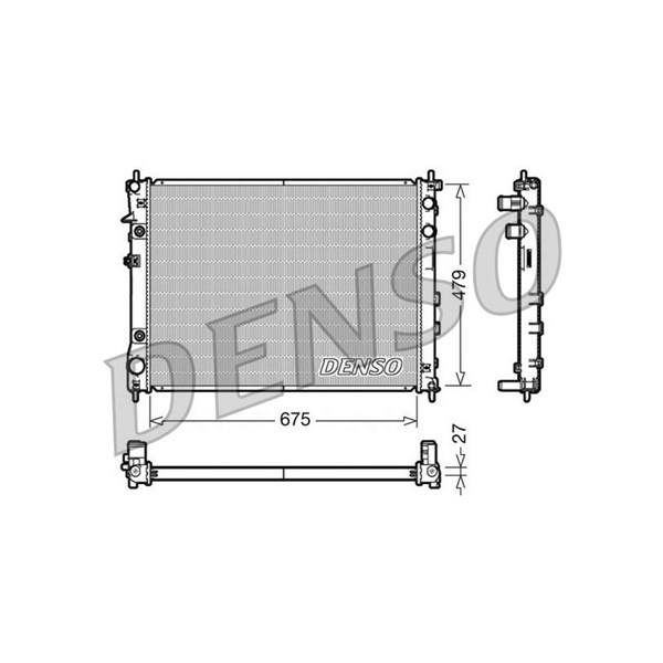 Kylare, motorkylning Denso DRM36012 DENSO