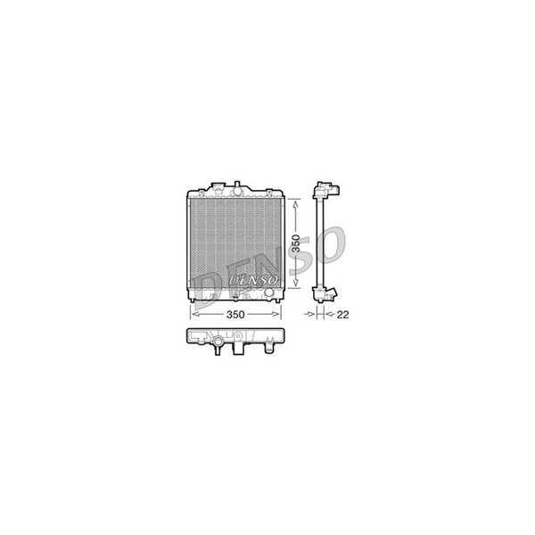 Kylare, motorkylning Denso DRM40003 DENSO