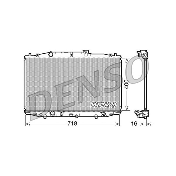 Kylare, motorkylning Denso DRM40024 DENSO
