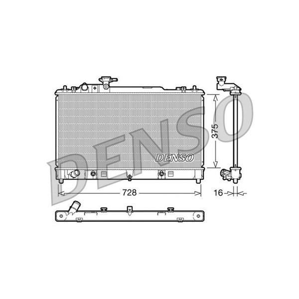 Kylare, motorkylning Denso DRM44021 DENSO
