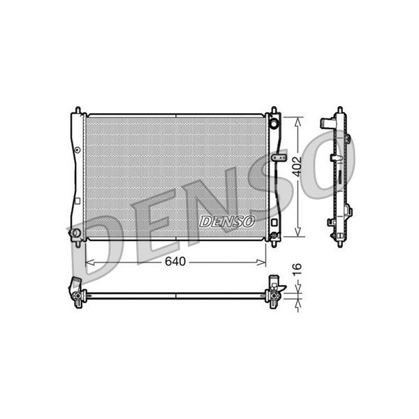 Kylare, motorkylning Denso DRM45009 DENSO