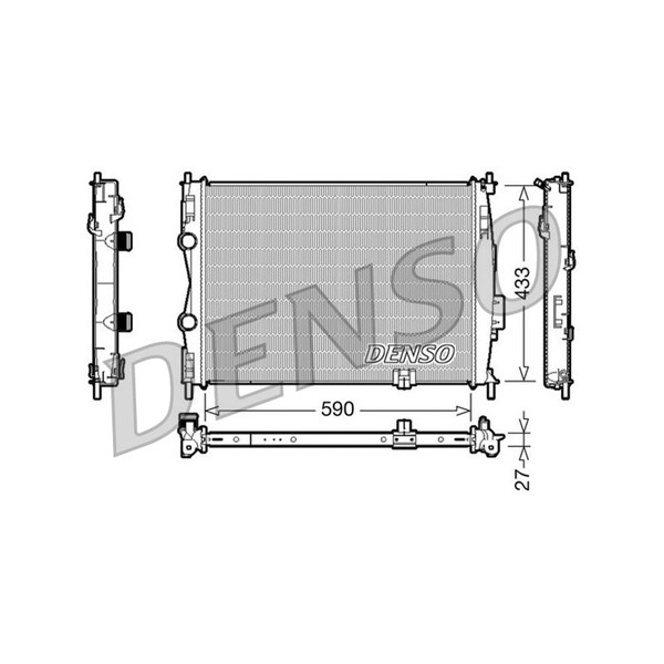 Kylare, motorkylning Denso DRM46019 DENSO Kylare, motorkylning Denso DRM46019 DENSO