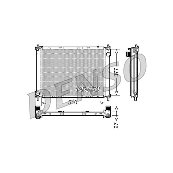 Kylare, motorkylning Denso DRM46022 DENSO