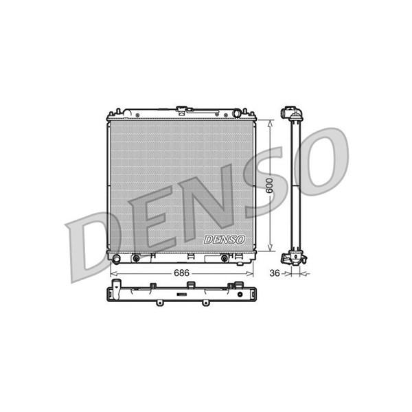 Kylare, motorkylning Denso DRM46032 DENSO