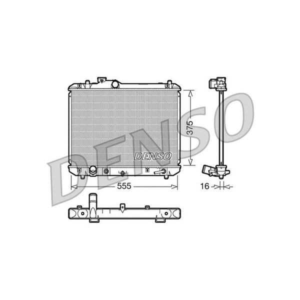 Kylare, motorkylning Denso DRM47007 DENSO