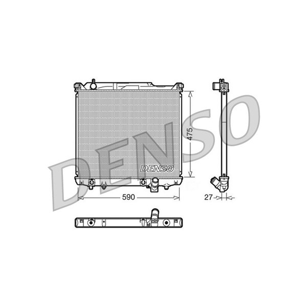 Kylare, motorkylning Denso DRM47020 DENSO