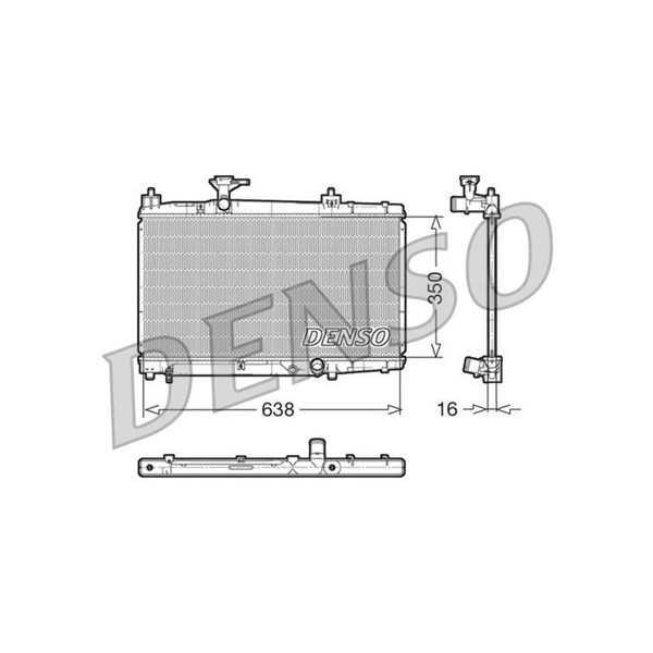 Kylare, motorkylning Denso DRM50007 DENSO