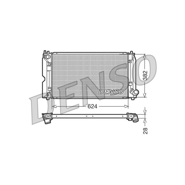 Kylare, motorkylning Denso DRM50012 DENSO