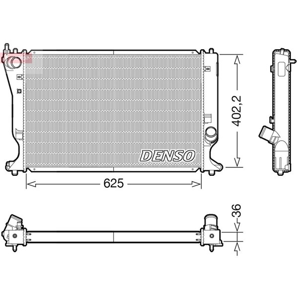 Kylare, motorkylning Denso DRM50132 DENSO