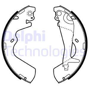 Bromsbackar, sats, Bakaxel Delphi LS1934 DELPHI