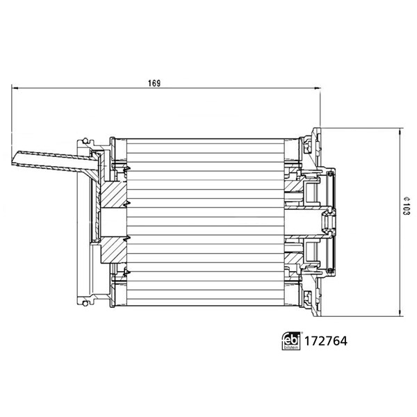 Bränslefilter Febi bilstein 172764 FEBI BILSTEIN