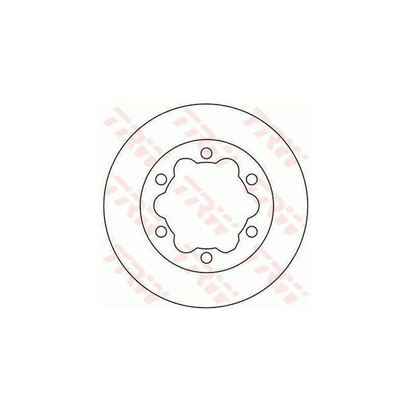 Bromsskiva Ventilerad, Bakaxel Trw DF4089 TRW
