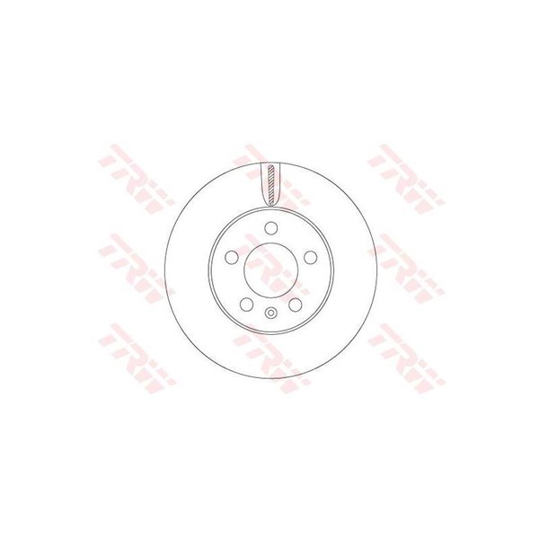 Bromsskiva Ventilerad, Framaxel Trw DF6584 TRW Bromsskiva Ventilerad, Framaxel Trw DF6584 TRW