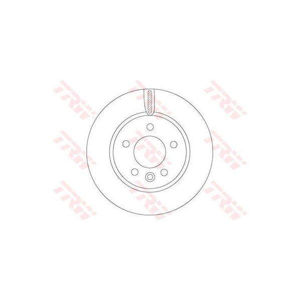 Bromsskiva Ventilerad, Framaxel Trw DF6589S TRW
