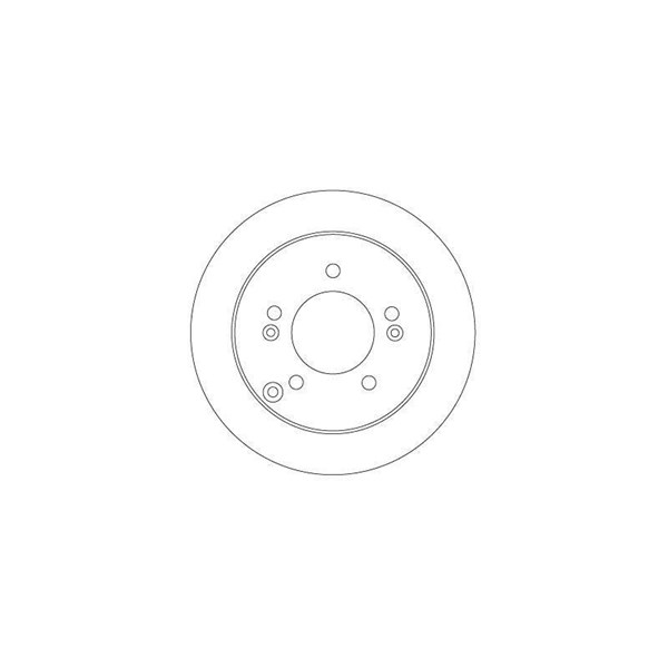 Bromsskiva Solid, Bakaxel Trw DF6919 TRW