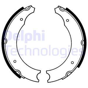 Bromsbackar, sats, Bakaxel Delphi LS1103 DELPHI