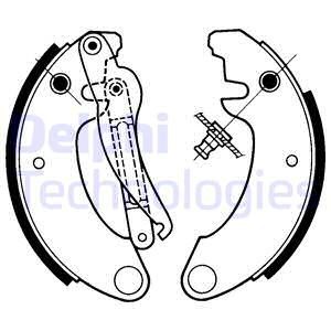 Bromsbackar, sats, Framaxel Delphi LS1157 DELPHI