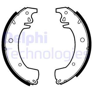 Bromsbackar, sats, Bakaxel Delphi LS1306 DELPHI