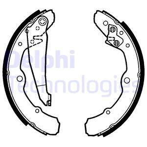 Bromsbackar, sats, Bakaxel Delphi LS1317 DELPHI