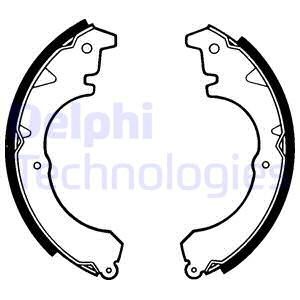 Bromsbackar, sats, Bakaxel Delphi LS1358 DELPHI