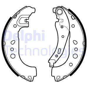 Bromsbackar, sats, Bakaxel Delphi LS2109 DELPHI