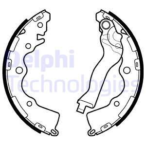 Bromsbackar, sats, Bakaxel Delphi LS2110 DELPHI