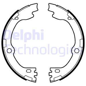 Bromsbackar, sats, parkeringsbroms, Bakaxel Delphi LS2119 DELPHI