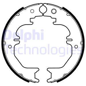 Bromsbackar, sats, Bakaxel Delphi LS2132 DELPHI