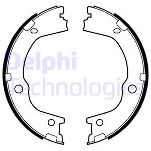 Bromsbackar, sats, parkeringsbroms, Bakaxel Delphi LS2159 DELPHI