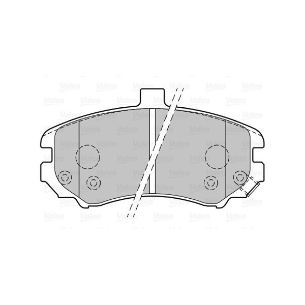 Bromsbeläggsats, Framaxel Valeo 301739 VALEO Bromsbeläggsats, Framaxel Valeo 301739 VALEO